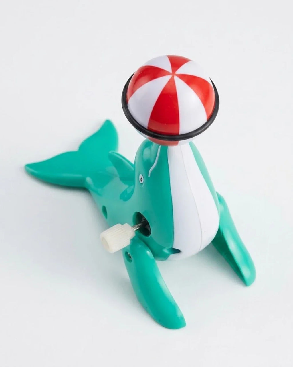 Cute Wind-Up Dolphin Toy with Spinning Ball | Classic Clockwork Toy for Kids