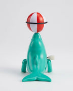Cute Wind-Up Dolphin Toy with Spinning Ball | Classic Clockwork Toy for Kids
