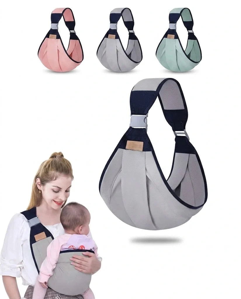Ergonomic Baby Carrier Sling – Adjustable Breathable Air Mesh Wrap Carrier for Newborns to Toddlers (0–4 Years, Up to 20kg) | Multi-Position Hands-Free Baby Holder