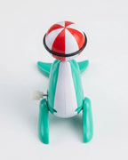 Cute Wind-Up Dolphin Toy with Spinning Ball | Classic Clockwork Toy for Kids