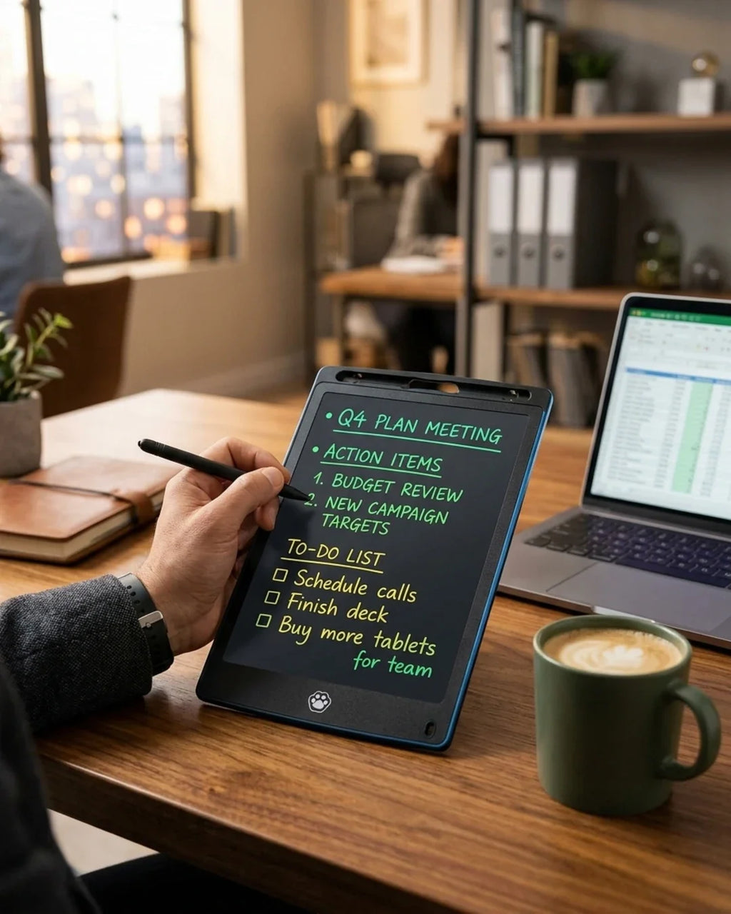 12 Inch LCD Writing Tablet Digital Graphic Drawing Pad Multicolor Electronic Doodle Board Portable Erasable Writing Slate with Stylus Pen for Kids & Adults