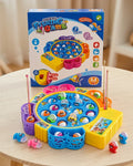 Electric Rotating Fishing Game Toy with Music - Interactive Catching Board Game for Kids