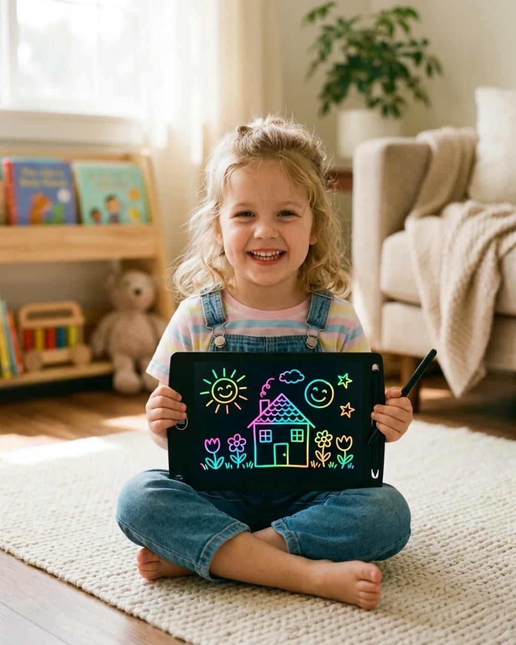 12 Inch LCD Writing Tablet Digital Graphic Drawing Pad Multicolor Electronic Doodle Board Portable Erasable Writing Slate with Stylus Pen for Kids & Adults