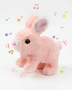 Interactive Electric Hopping Bunny Toy - Plush Walking & Musical Rabbit for Kids