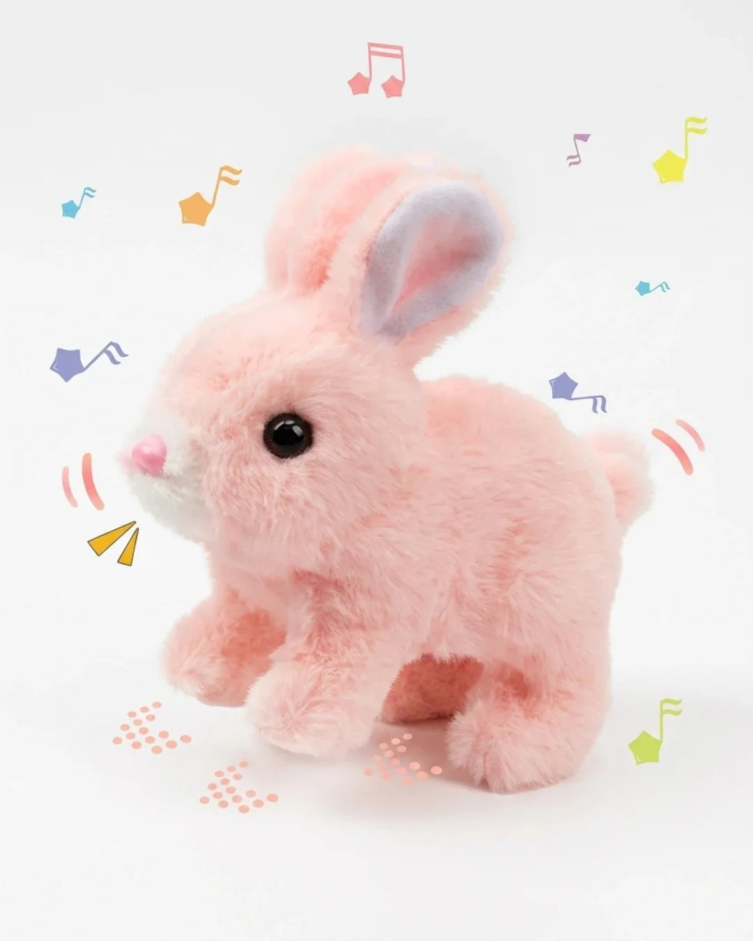 Interactive Electric Hopping Bunny Toy - Plush Walking & Musical Rabbit for Kids