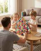 3D Magnetic Building Sticks & Balls Set - Educational DIY STEM Toys for Kids