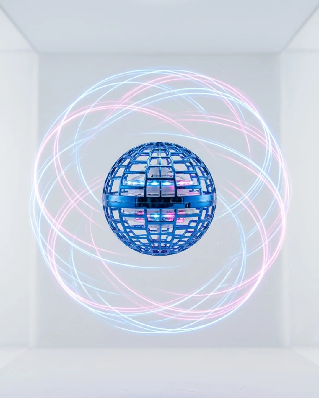 360° Flying Orb Ball Boomerang Spinner - RGB LED Hover Drone Toy for Kids & Adults