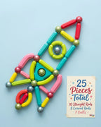 3D Magnetic Building Sticks & Balls Set - Educational DIY STEM Toys for Kids