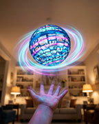 360° Flying Orb Ball Boomerang Spinner - RGB LED Hover Drone Toy for Kids & Adults