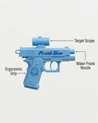 Mini Water Prank Gun Toy with Scope & Ergonomic Grip for Kids & Outdoor Pool Fun