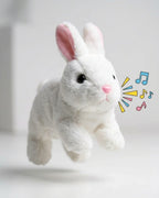 Interactive Electric Hopping Bunny Toy - Plush Walking & Musical Rabbit for Kids