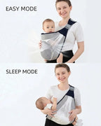 Ergonomic Baby Carrier Sling – Adjustable Breathable Air Mesh Wrap Carrier for Newborns to Toddlers (0–4 Years, Up to 20kg) | Multi-Position Hands-Free Baby Holder