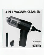 3-in-1 Portable Wireless Vacuum Cleaner - Rechargeable Handheld Mini Car Vacuum & Air Duster Blower